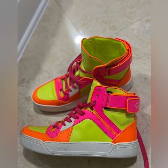 New - Gucci Woman’s Signature High Top \'Fluo Matt\' 
Size 39
